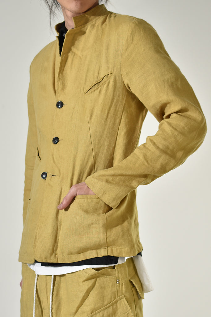 2001-JK10A Linen Tailored JKT 04 Yellow