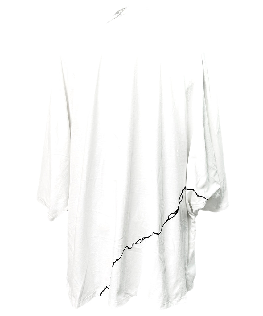 2501-CT04 Crack Dolman Cut White