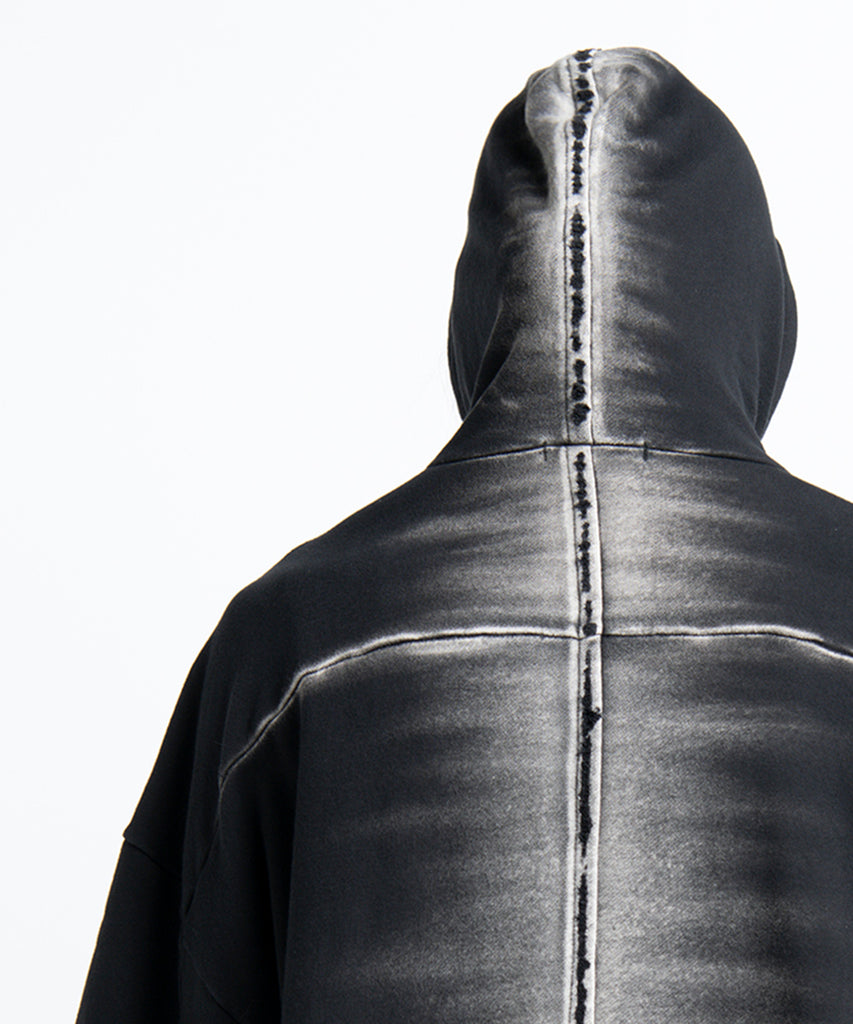 2501-TP03 Black Shadow Hooded Pullover / SS