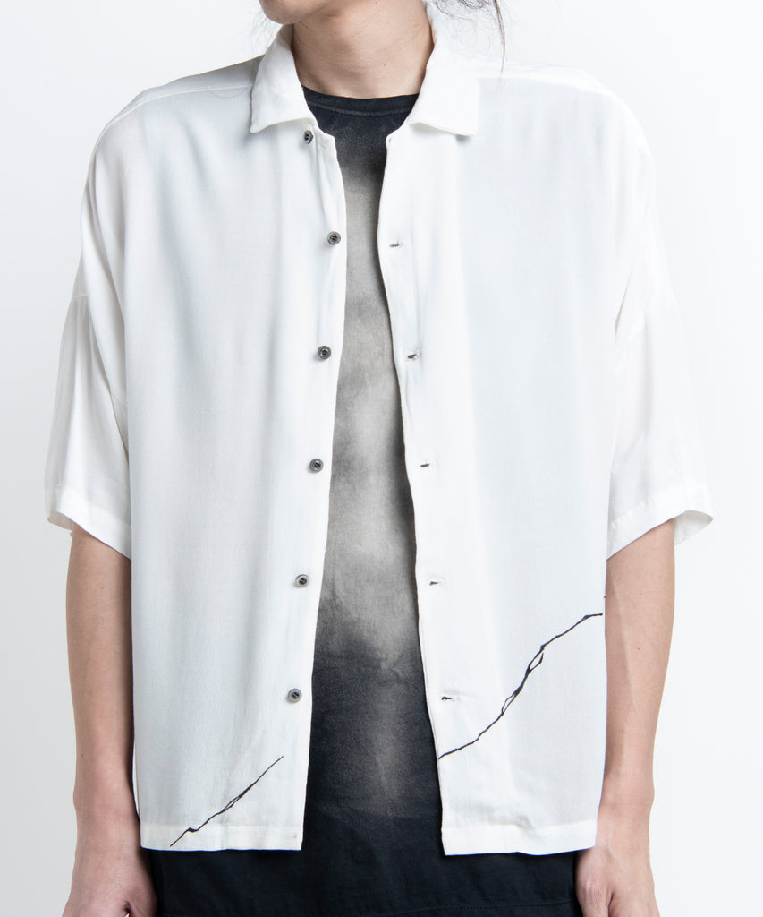 2501-SH07 Crepe Rayon Crack Shirt 05 White