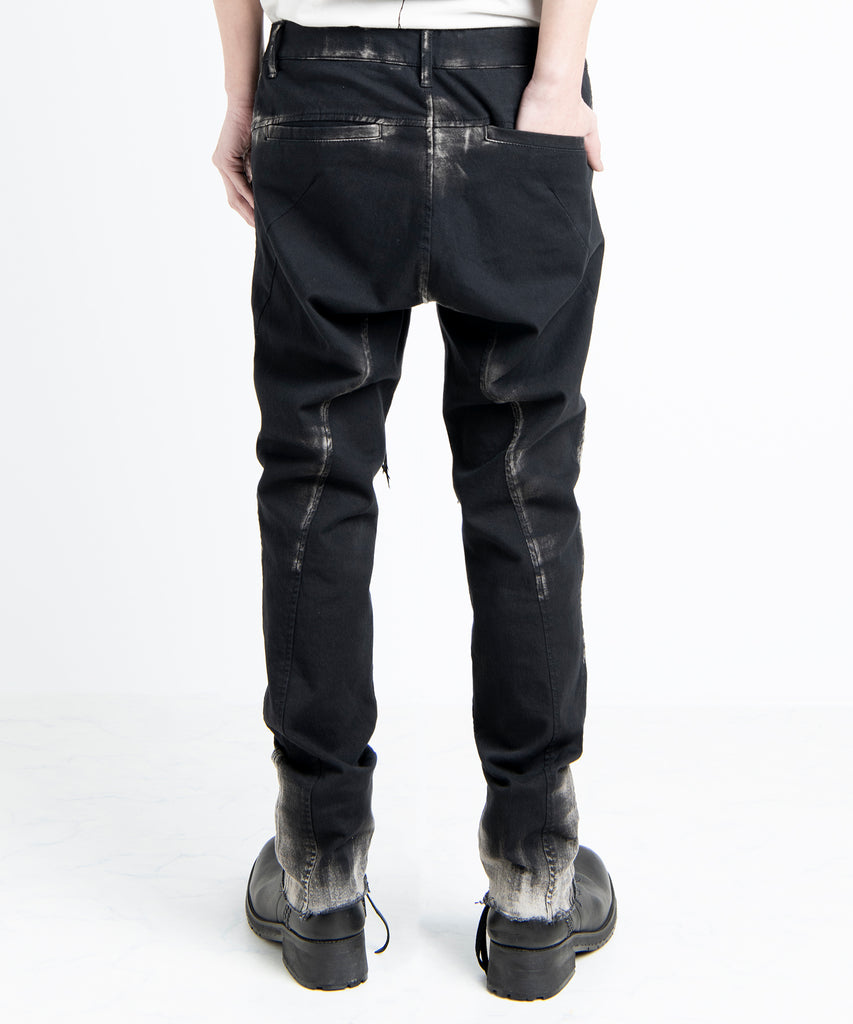 2501-PT06 Black Shadow Stretch Pants Black