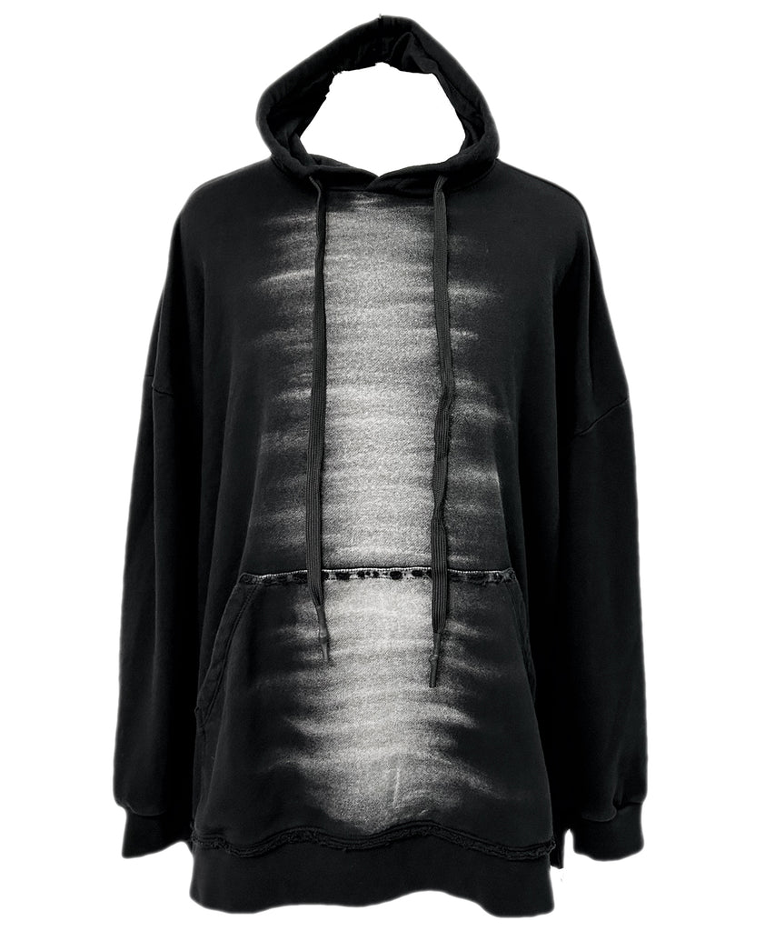 2501-TP04 Black Shadow Hooded Pullover / LS