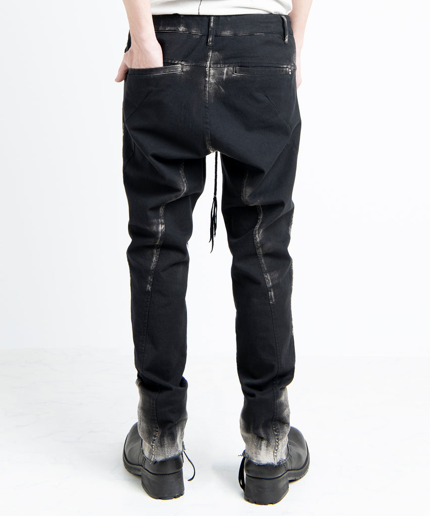 2501-PT06 Black Shadow Stretch Pants Black