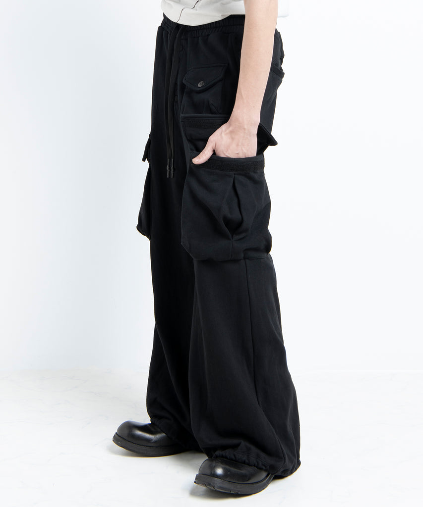 2501-PT07 Sweat Wide Cargo Pants