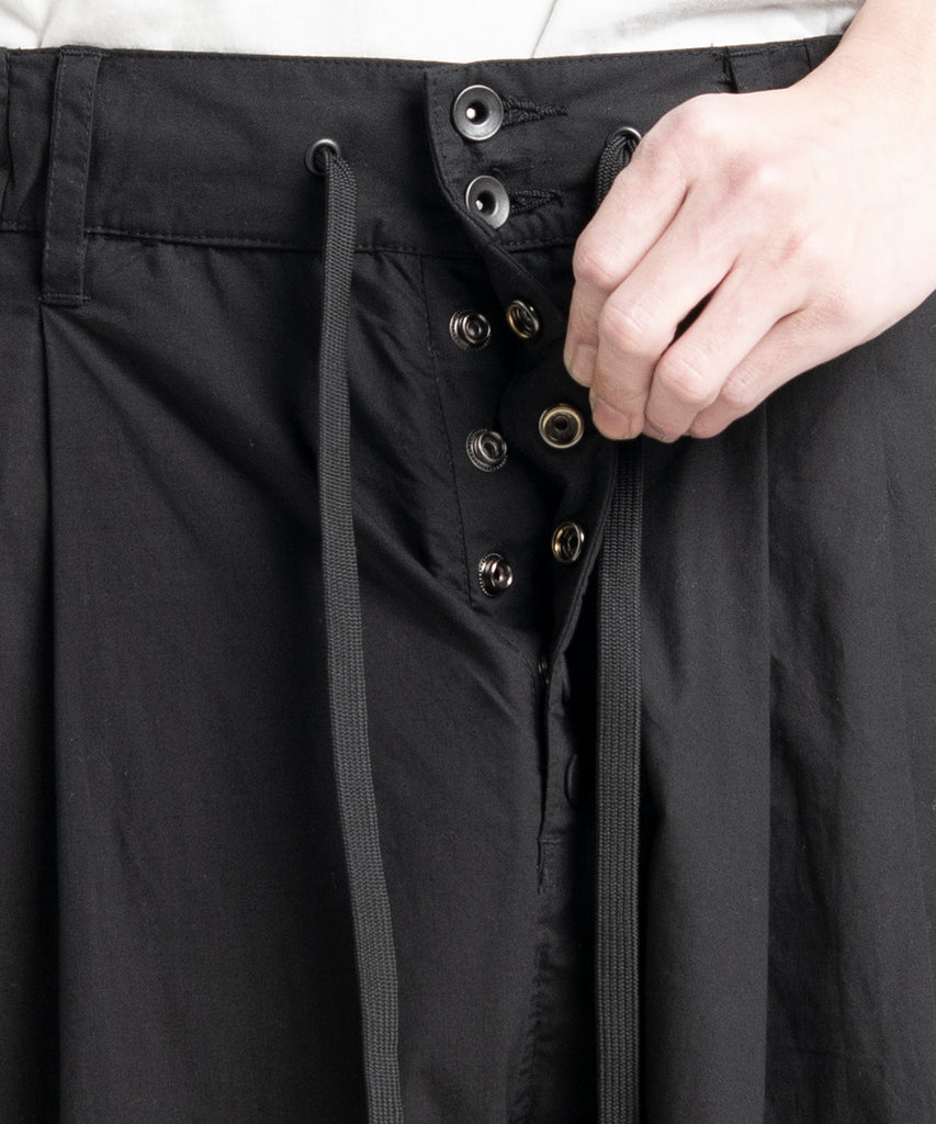 2501-PT02 Cotton Wide Tuck Pants