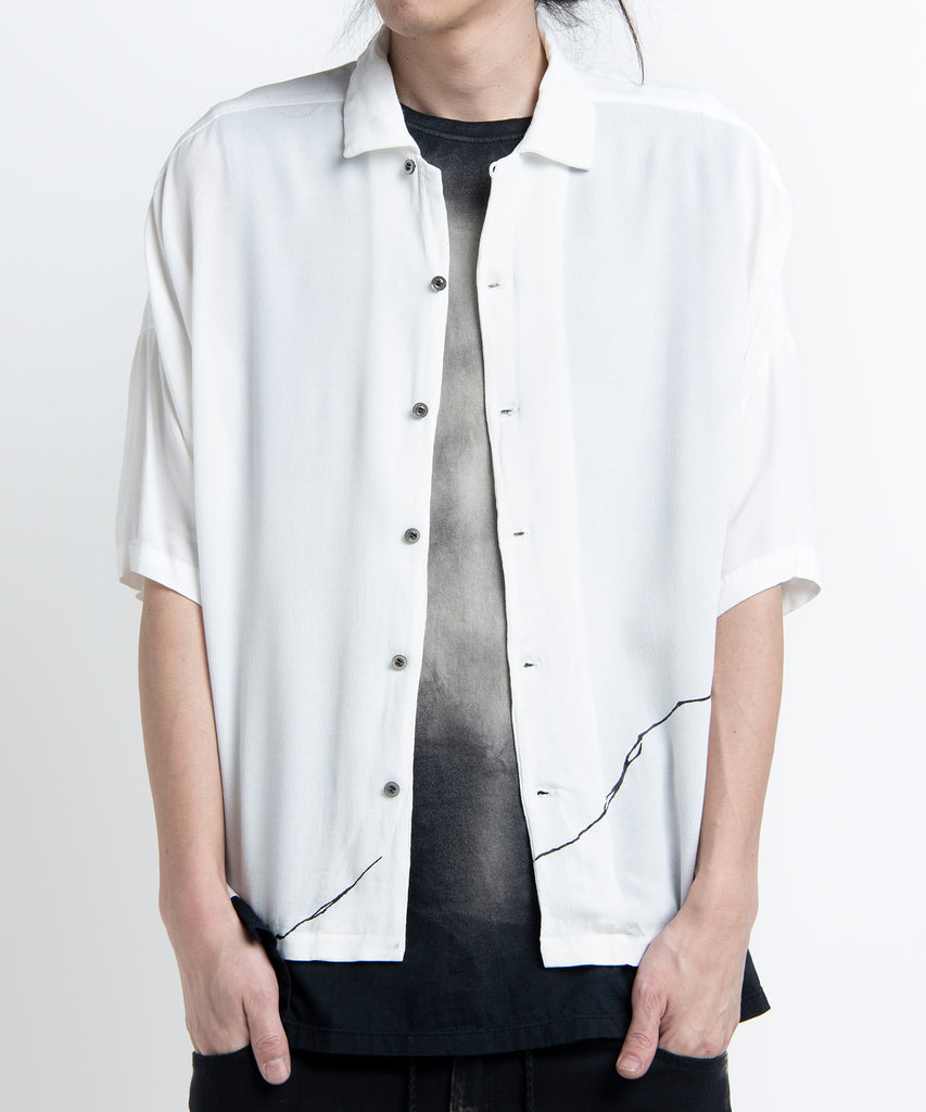 2501-SH07 Crepe Rayon Crack Shirt 05 White