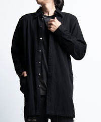 2402-SH06 Hand Stitch Flannel Long Shirt