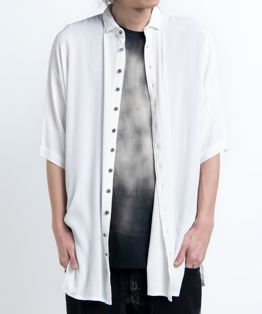 2501-SH02 Crepe Rayon Lazy Shirt 05 White