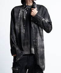 2402-SH07 Discharged Layered Shirt