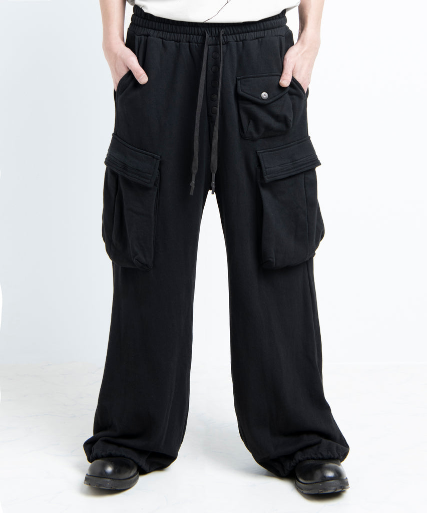 2501-PT07 Sweat Wide Cargo Pants