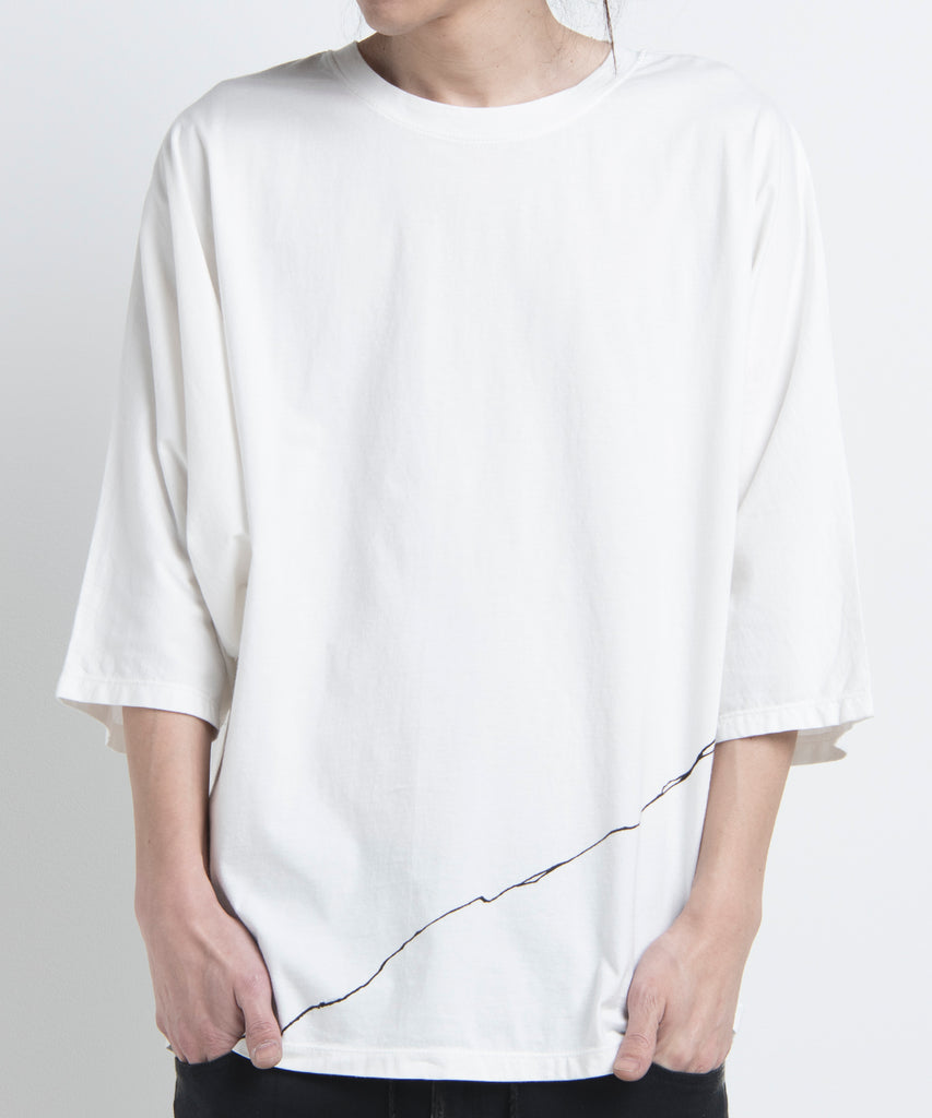 2501-CT04 Crack Dolman Cut White