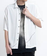 2501-SH07 Crepe Rayon Crack Shirt 05 White