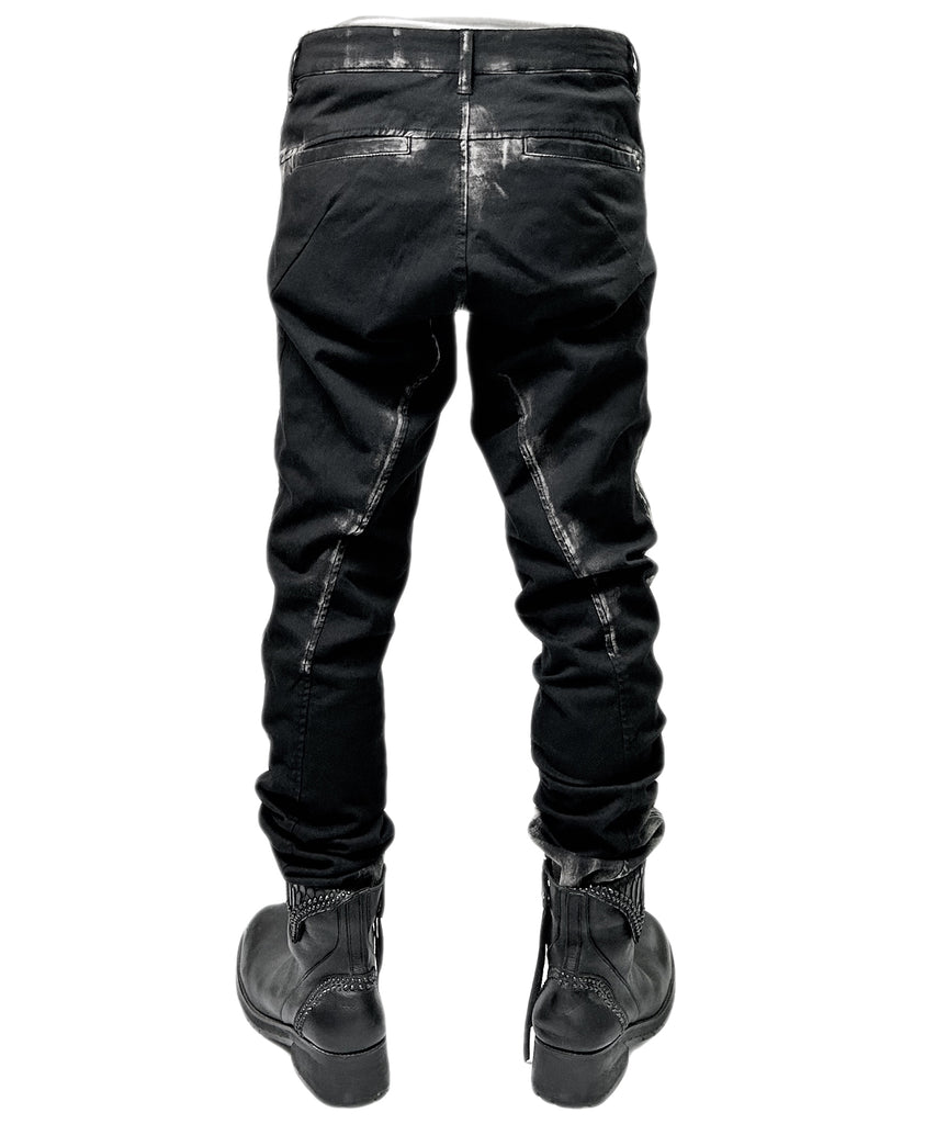 2501-PT06 Black Shadow Stretch Pants Black