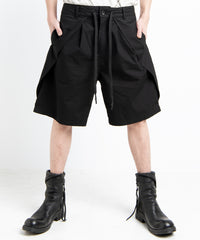 2501-PT01 Cotton Tuck Shorts