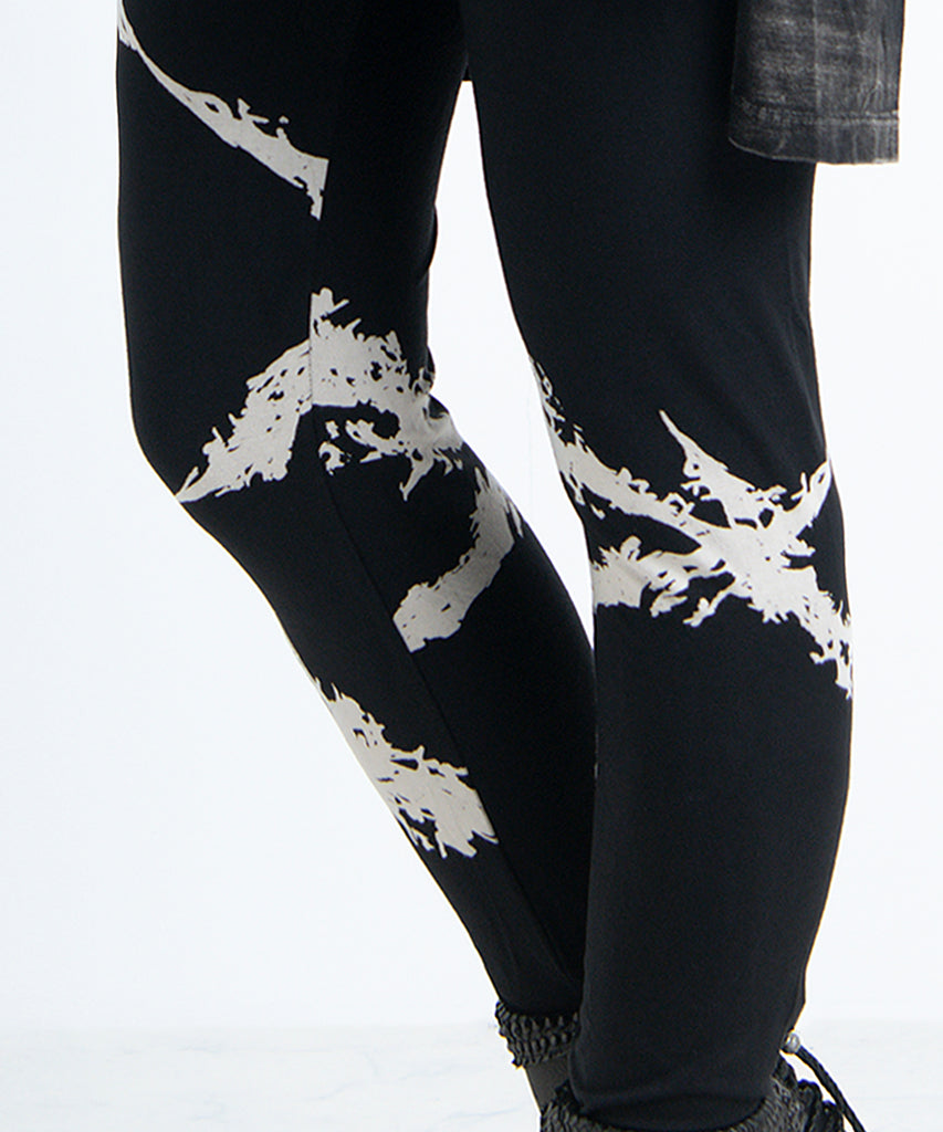 2402-PT12 Discharged Cross Leggings -Women's-