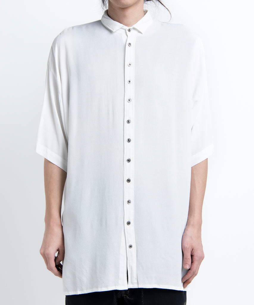 2501-SH02 Crepe Rayon Lazy Shirt 05 White