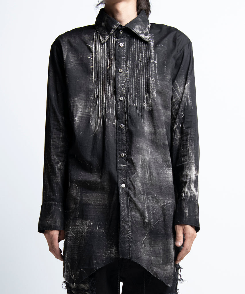 2402-SH07 Discharged Layered Shirt