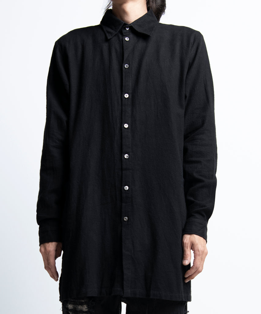 2402-SH06 Hand Stitch Flannel Long Shirt