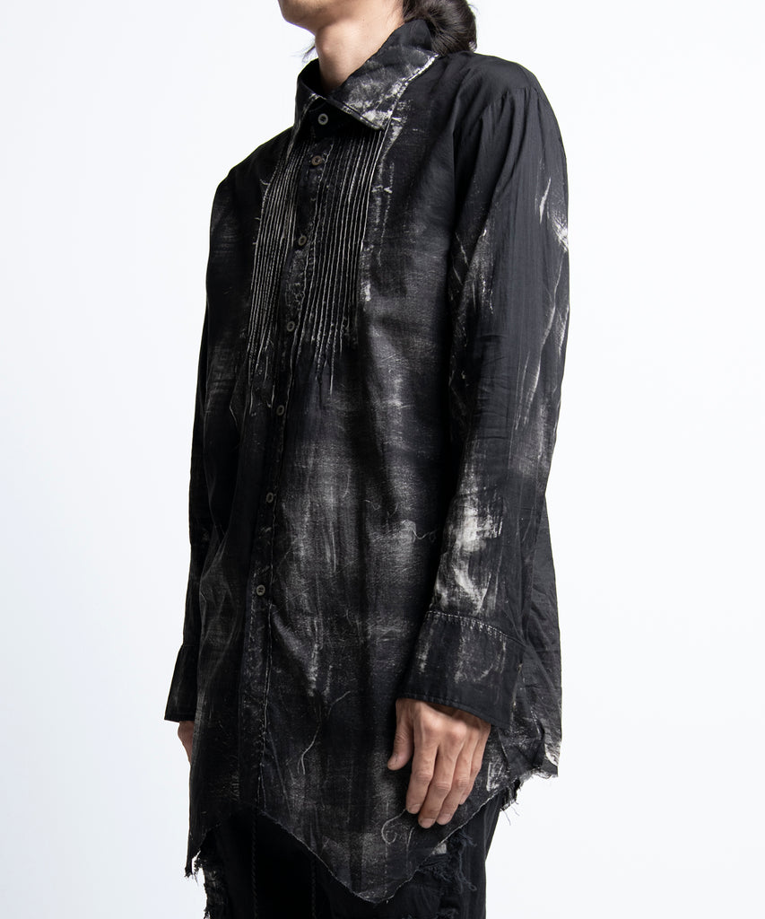 2402-SH07 Discharged Layered Shirt