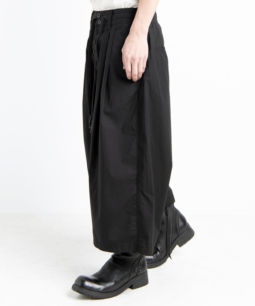 2501-PT02 Cotton Wide Tuck Pants