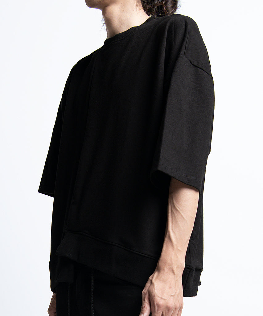 2401-TP03 Assymmetry Terry Top Black