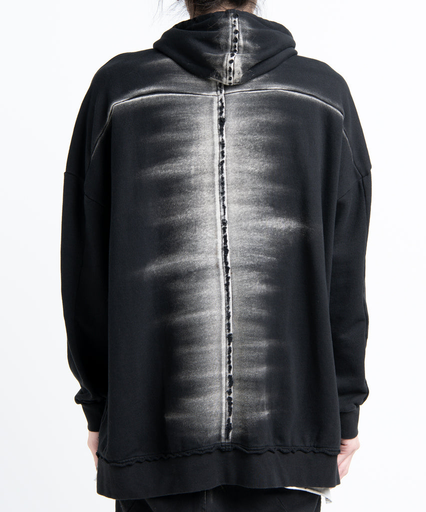 2501-TP04 Black Shadow Hooded Pullover / LS