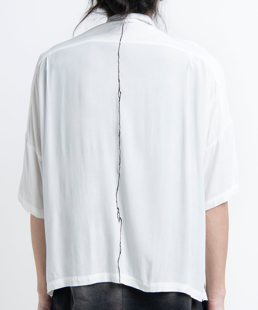 2501-SH07 Crepe Rayon Crack Shirt 05 White