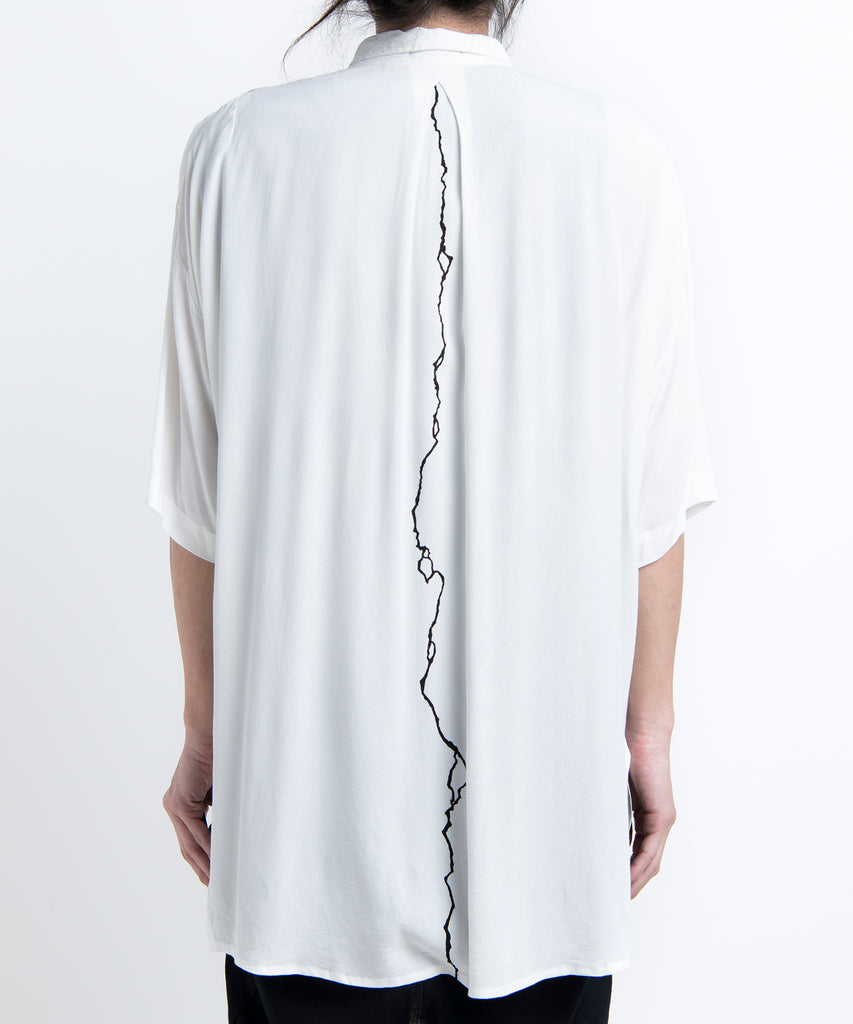 2501-SH02 Crepe Rayon Lazy Shirt 05 White