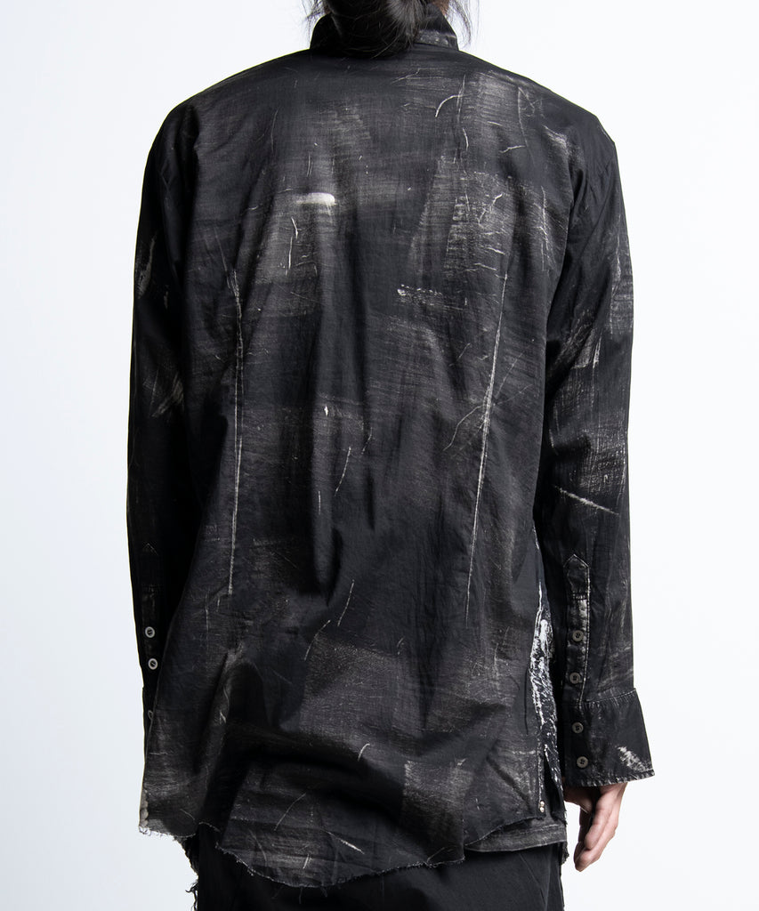 2402-SH07 Discharged Layered Shirt