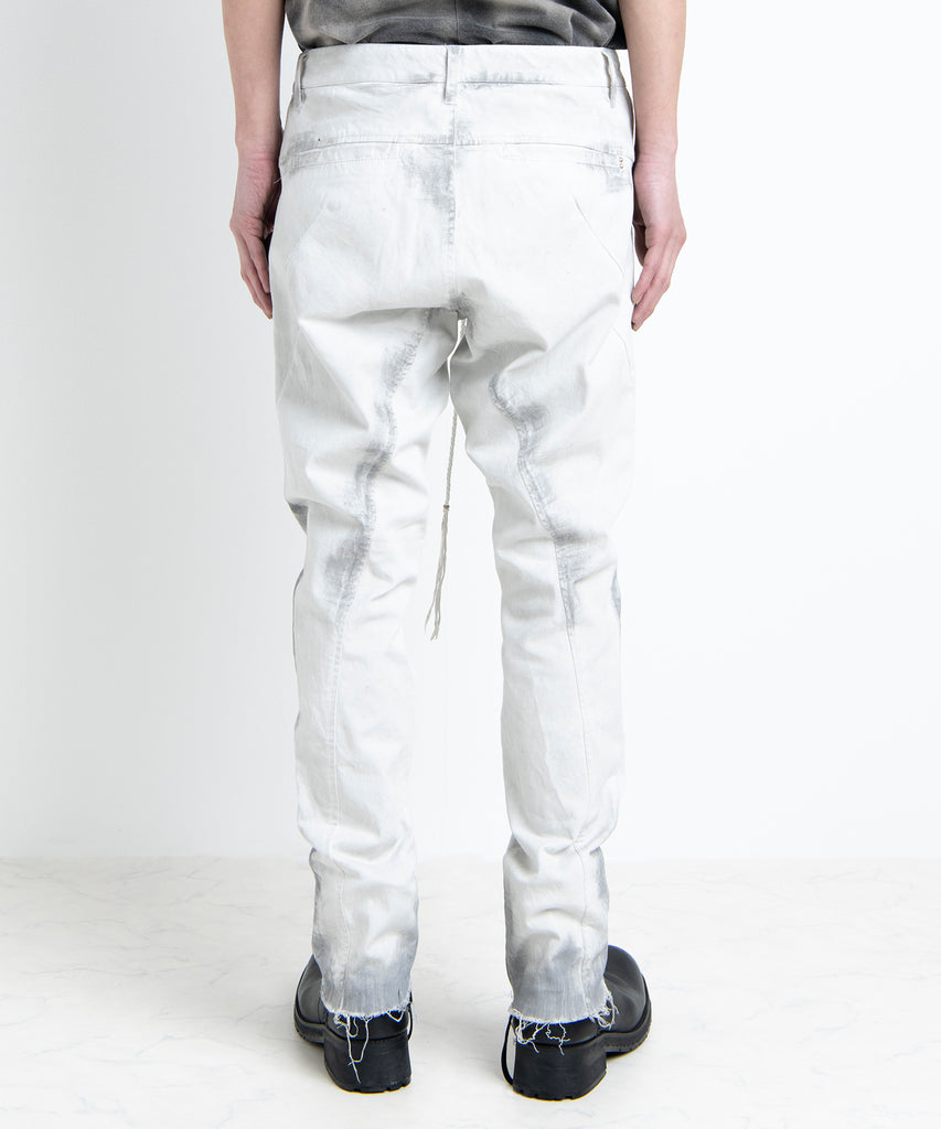 2501-PT06 Black Shadow Stretch Pants Dirty White