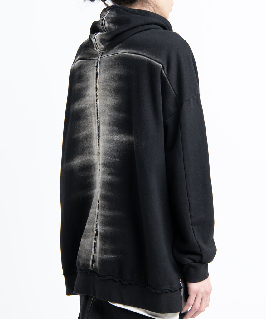 2501-TP04 Black Shadow Hooded Pullover / LS