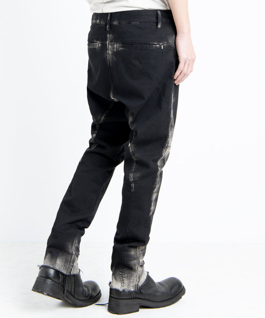 2501-PT06 Black Shadow Stretch Pants Black