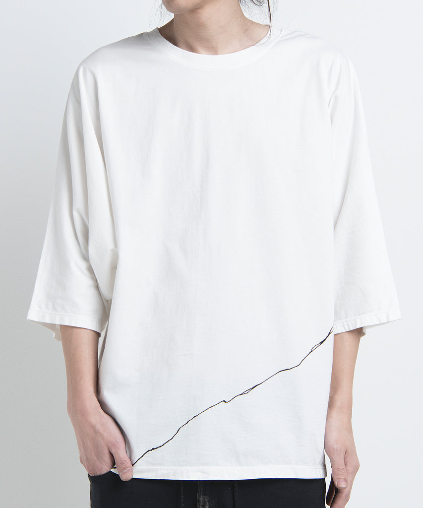 2501-CT04 Crack Dolman Cut White