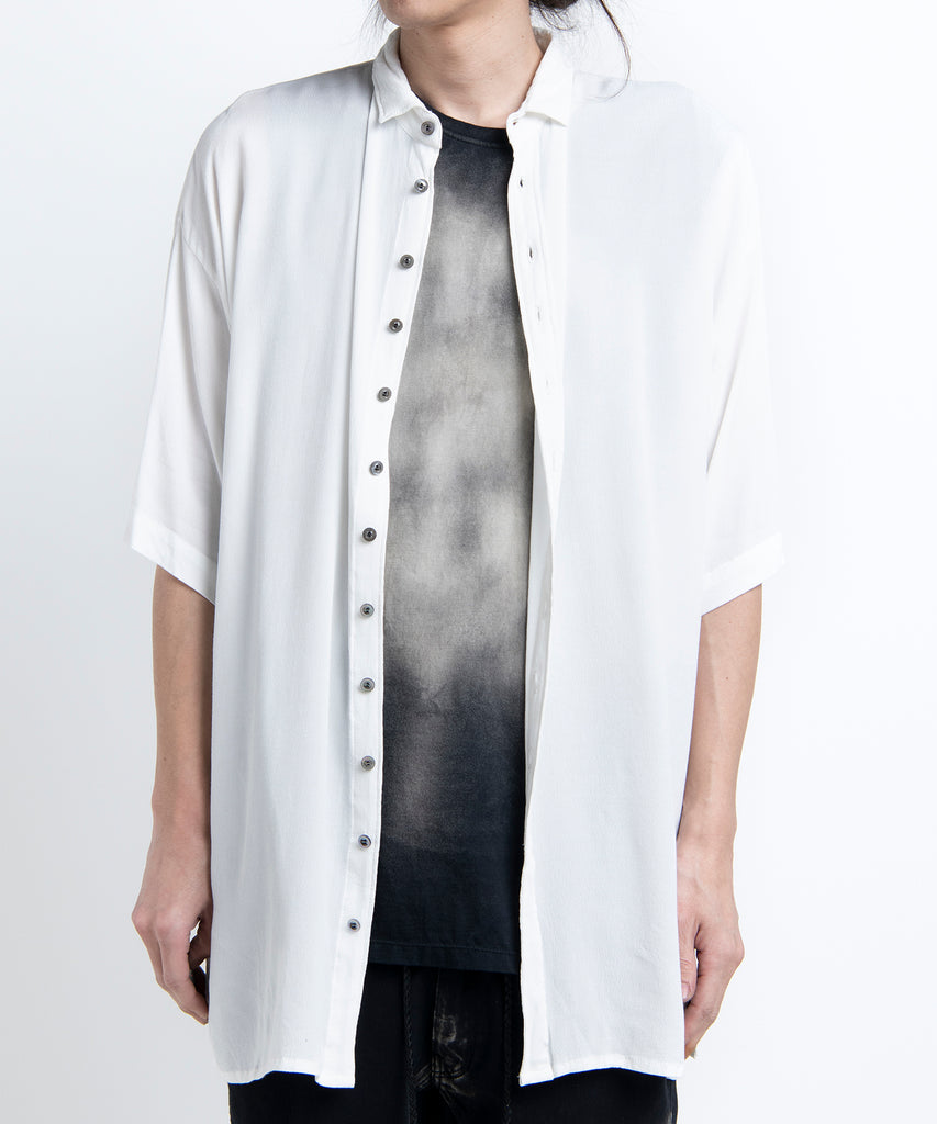 2501-SH02 Crepe Rayon Lazy Shirt 05 White