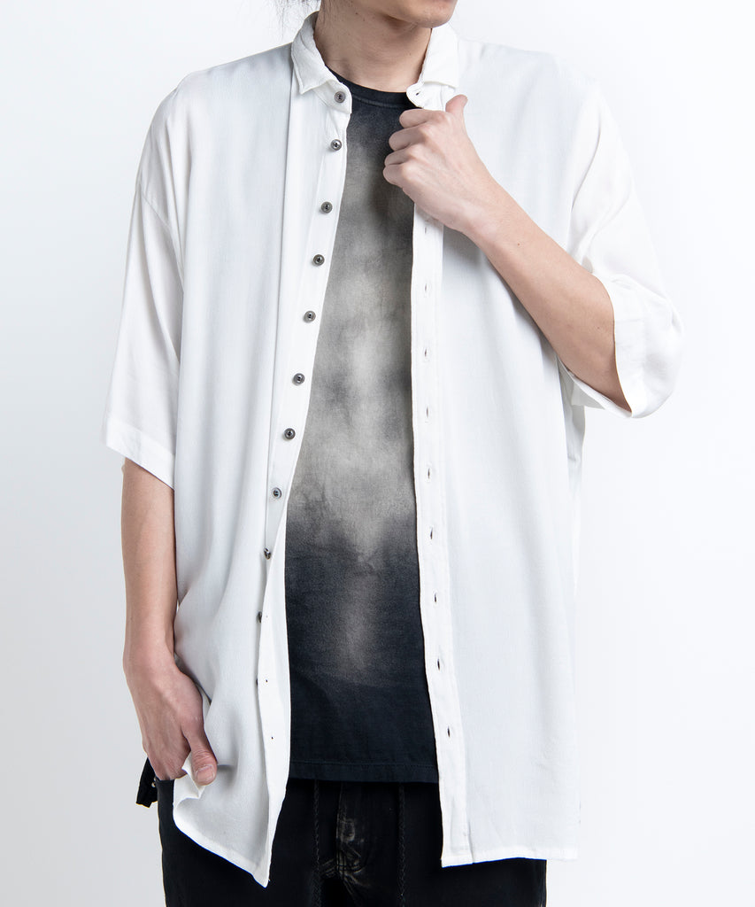 2501-SH02 Crepe Rayon Lazy Shirt 05 White