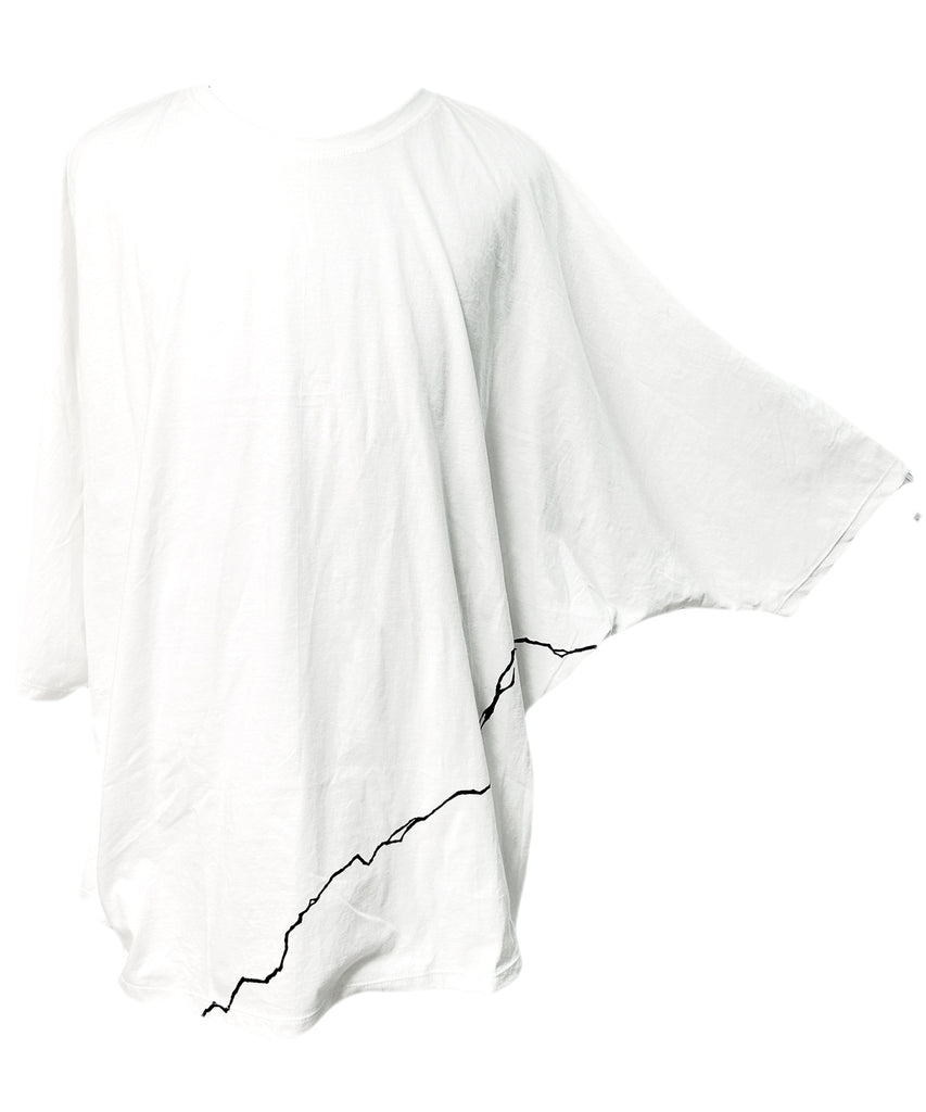 2501-CT04 Crack Dolman Cut White