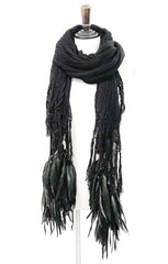 1402- ST03 Northern Light Knit Stole 02_BLK