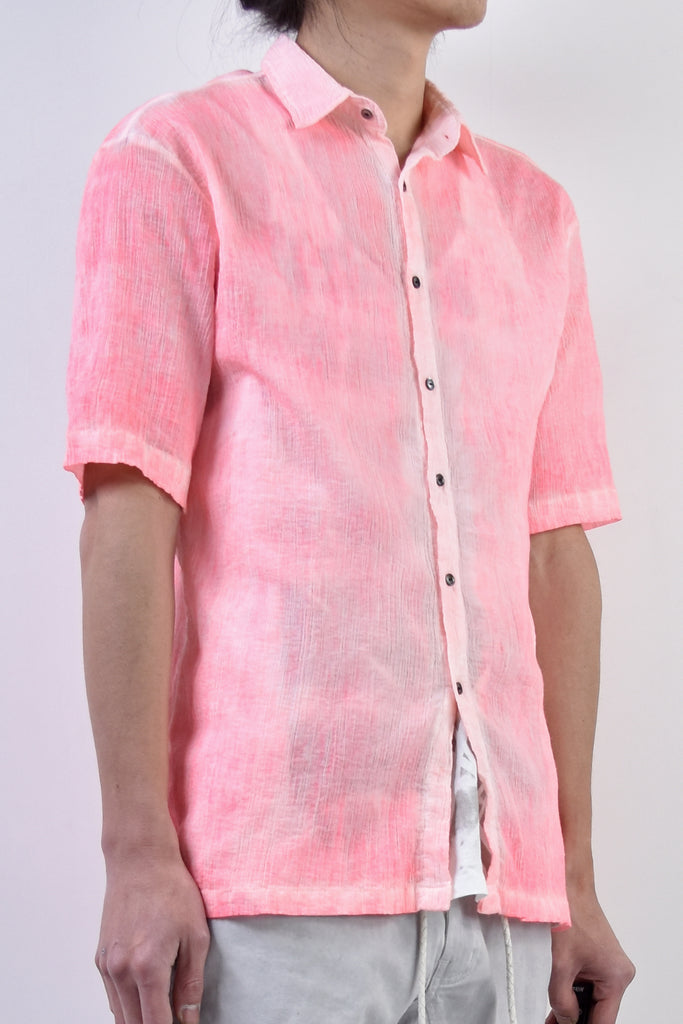 2101-SH04A Crepe Cotton Slim Shirt P.Flamingo