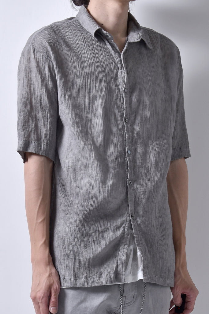2101-SH04A Crepe Cotton Slim Shirt P.Charcoal