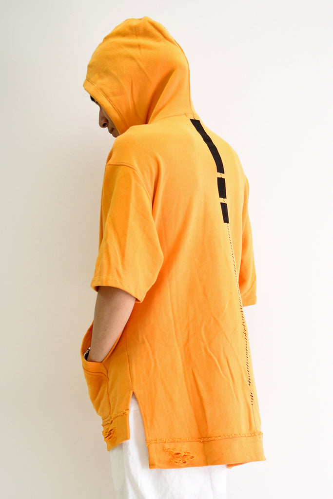 1901-TP02A Hooded Crush Pullover Orange