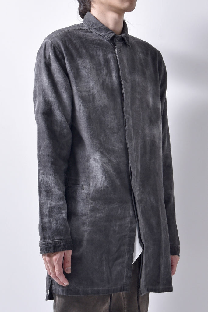 2102-SH03A Flannel Long Shirt 03 Charcoal