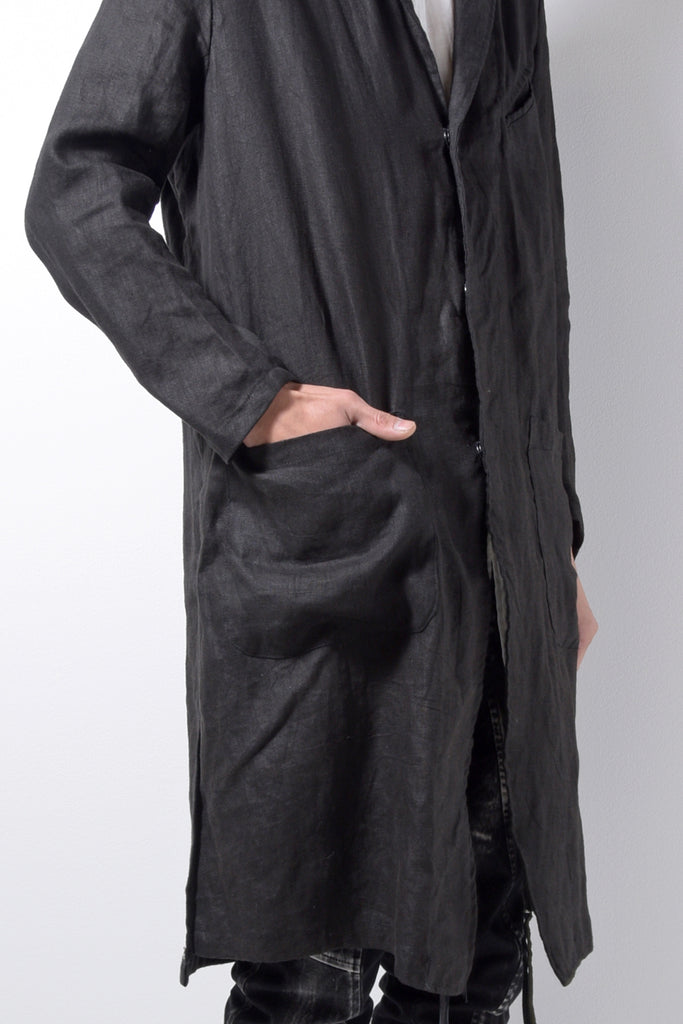 2201-JK02A Side Slit Tailored Coat Black