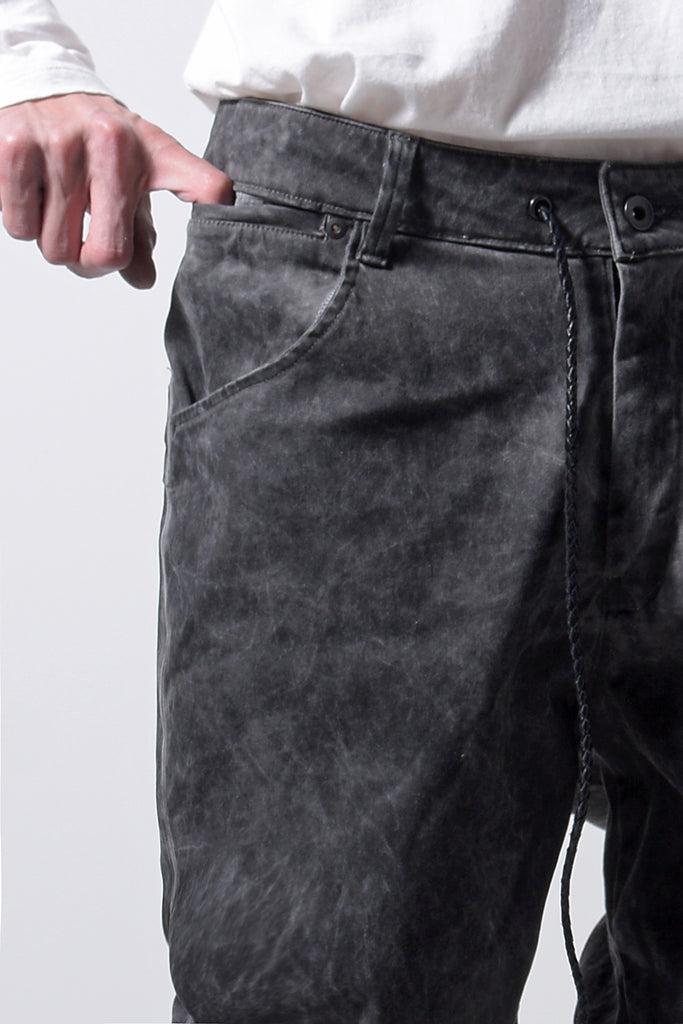 2202-PT01A Drop Crotch Pants Charcoal