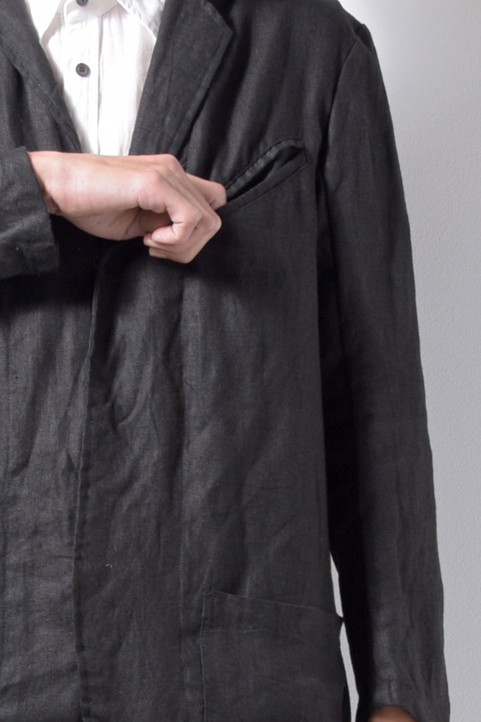 2201-JK02A Side Slit Tailored Coat Black