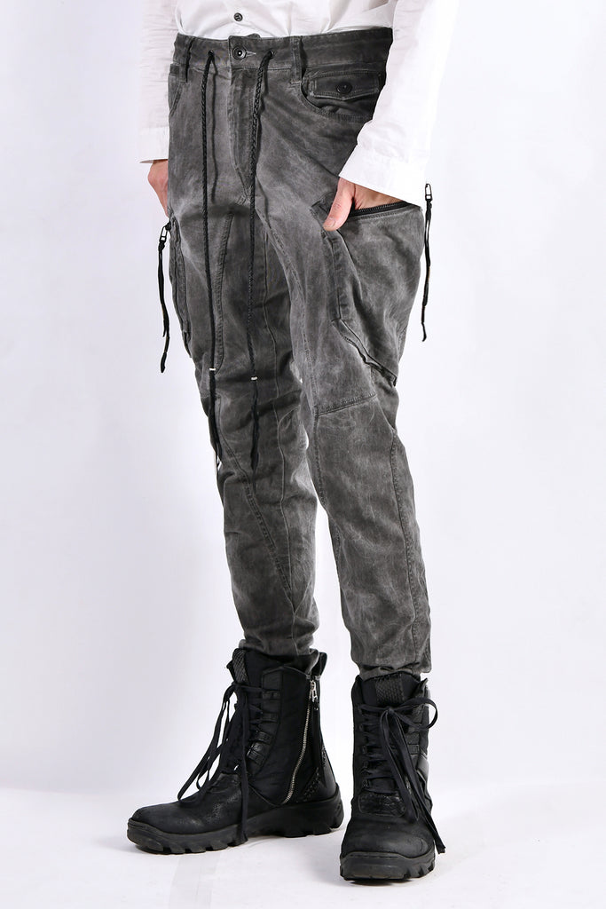 2102-PT02A Double Pocket Twill Pants 03 Charcoal