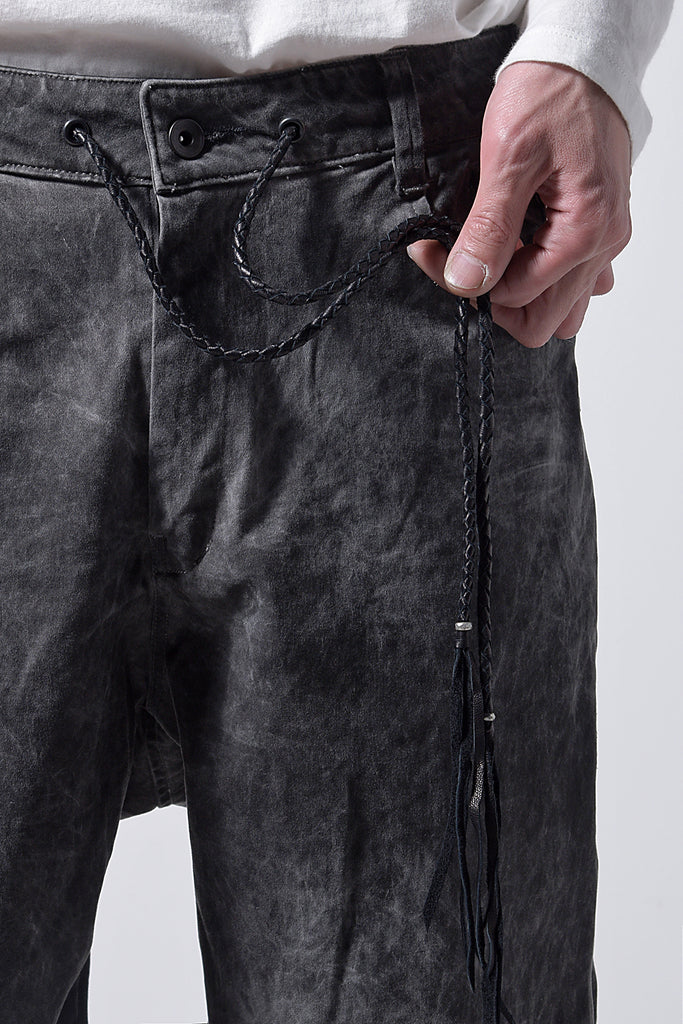 2202-PT01A Drop Crotch Pants Charcoal