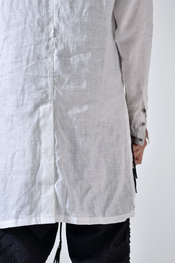 2001-SH06/LS Stand Collar Long Shirt / LS White