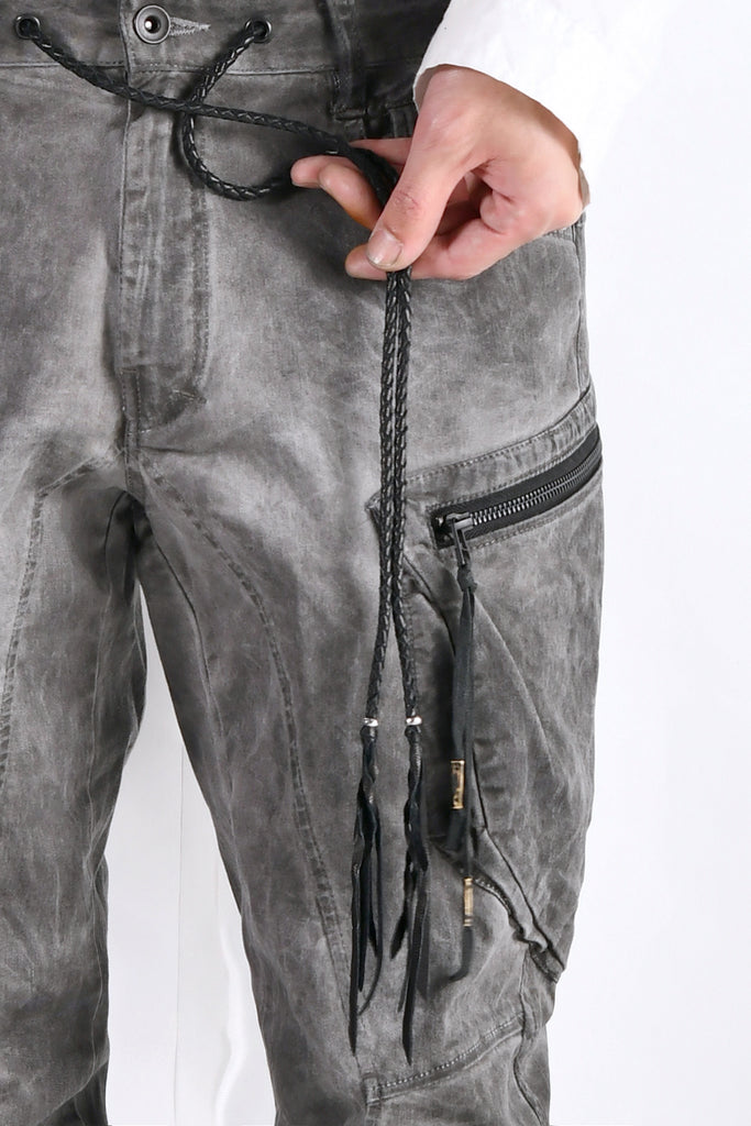 2102-PT02A Double Pocket Twill Pants 03 Charcoal