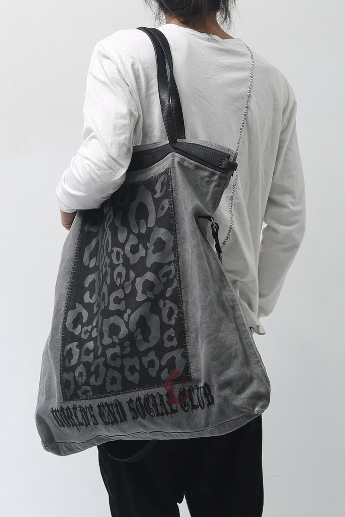 1902-BG09 World's End 2way Tote 02 / L Charcoal