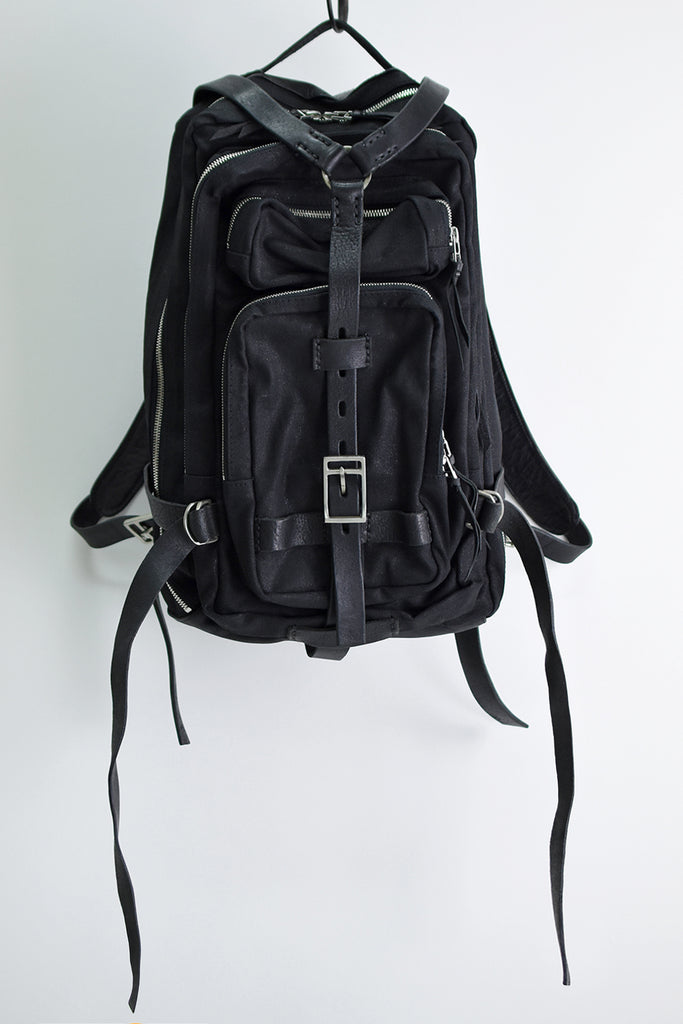 1901-BG12 Coating Twill Backpack 09 Black